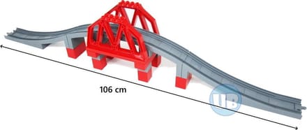 Uniblocks trein rails brug 100 cm