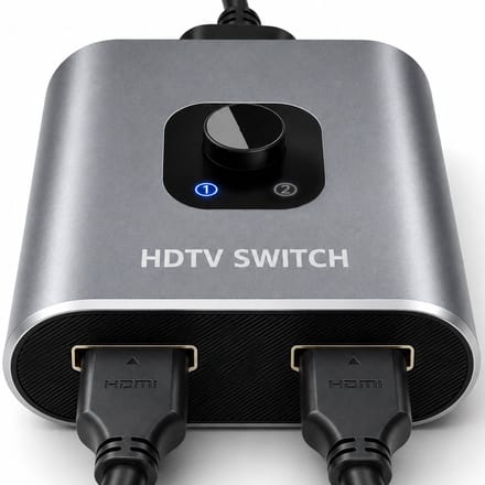 Skoov HDMI Switch 2 in 1 uit - Plug & Play - Dolby / 3D - Splitter - 4K@30Hz - Premium - Universeel - Game - TV - Extender - Accessoires
