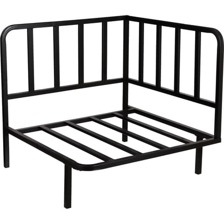 Mica Decorations Celo Loungebank Hoekelement – 83x83x78 cm – Zwart Metaal