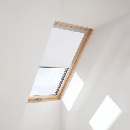CONTRIO Verduisterend Rolgordijn passend op VELUX Dakraam M06,306 Wit