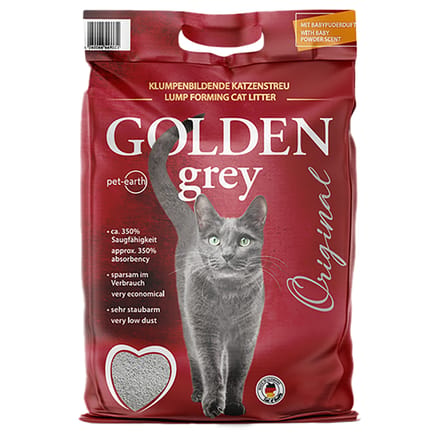 Kattenbakvulling Golden Grey Master met Babypoeder 14kg