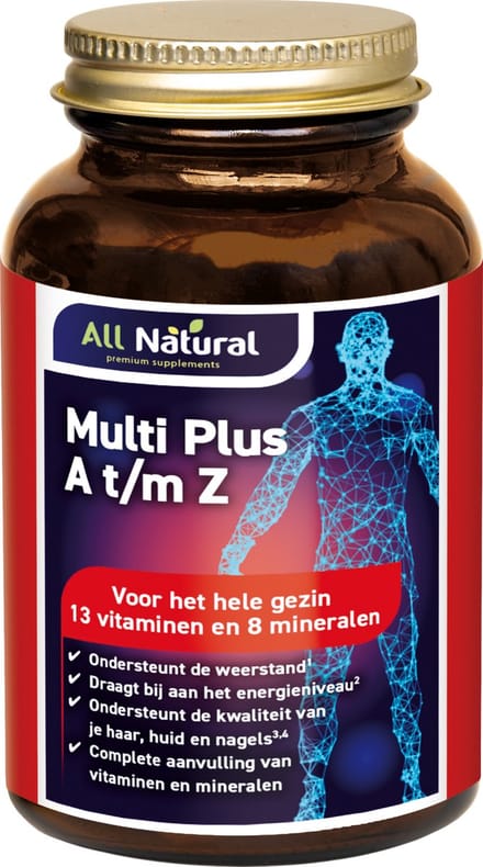 All Natural Multi compleet one a day 100 Tabletten