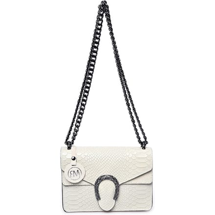 Roberta M Beige Rundleer Tas