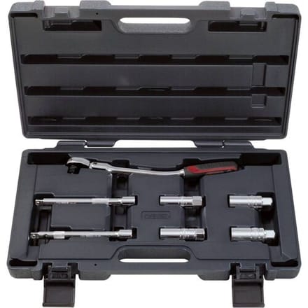 KS Tools 918.0607 3/8 CHROMEPlus bougieserviceset, 7-delig