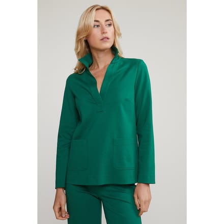 River Woods Green V-neck Blouse Applied Pockets Taglia: 36 | Magliette intime Outlet | Donna | Verde
