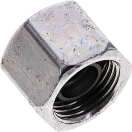 10 S M18x1.5 End Cap Stalen FKM
