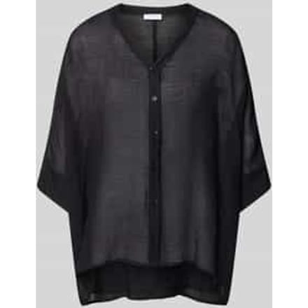 relaxed fit blouse van viscosemix met V-hals