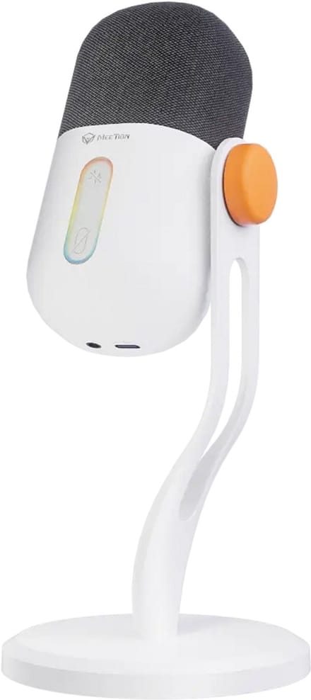 Meetion MC16 - Gaming Microfoon - USB-C - Cardioïde Condensator Microfoon - Noise Cancelling - Touch Mute - Wit