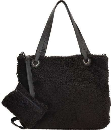 Enrico Benetti Teddy Shopper / schoudertas 66596 - Zwart