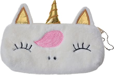Juleeze Toilettas Dames Wit Pluche