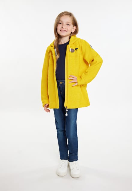 Schmuddelwedda Mantel + Tagesrucksack - SET Meisjes Donkergeel gemêleerd
