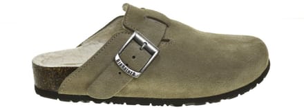 Taupe Clogs Schapenvacht Bionatura maat 38
