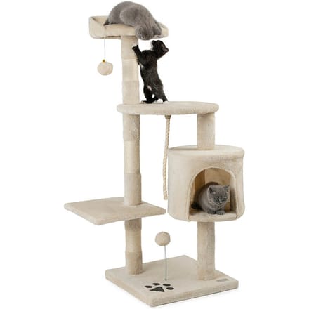 lionto by dibea Krabpaal katten 112 cm hoogte (Beige)