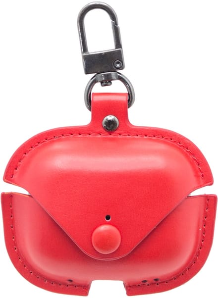 Premium Hoesje Geschikt Voor Airpods Pro Case Rood Oplaadcase Leer