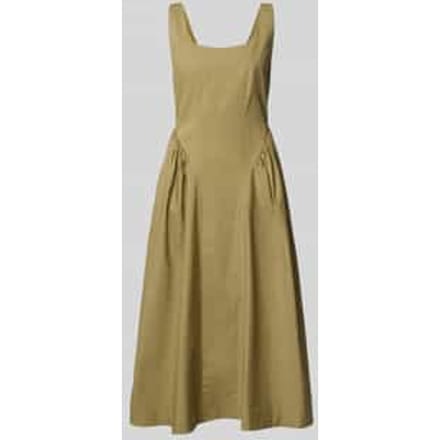 midi-jurk met diepe ronde hals model 'MLLENFASI'