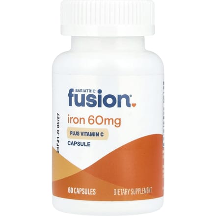 Bariatric Fusion, ijzer plus vitamine C, 60 capsules
