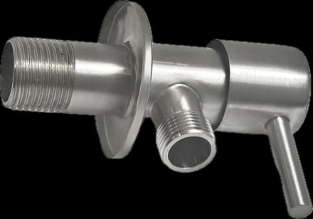 luxe Hoekstop kraan -Noor Bouw- Hoekstopkraan- 1/2 x3/8- RVS