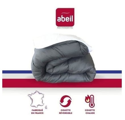 Dekbed Abeil Grijs Wit 200 x 200 cm Wit/Grijs 350 g/m²