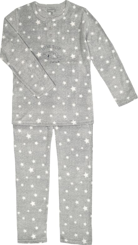 Dames fleece pyjama Cocodream Grijs Art.691782 - maat XXL