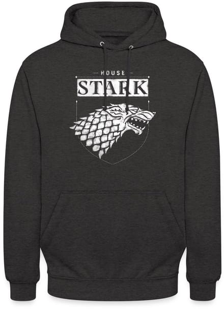 Game Of Thrones Huis Stark Wapen Schrikwolf Hoodie Unisex