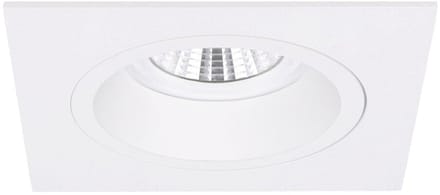 Milano - Inbouwspot Wit Vierkant - Verdiept - 1 Lichtpunt - 93x93mm