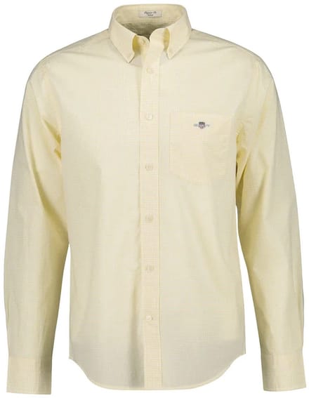 Gant 3000150 Regular Fit Overhemd Met Lange Mouwen Geel M Man