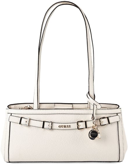 GUESS schoudertas Dovie Girlfriend Shoulder Satchel Cream White crème