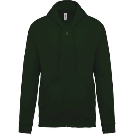 Kariban Sweater met rits en capuchon K479 - Forest Green - XL