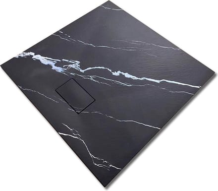 Mawialux douchebak - SMC leisteen - Zwart Marmer - 90x90cm