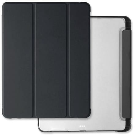 Mercury Clear Serie - Tablet Hoes - iPad Pro 13 - Transparante Zwarte Bescherming