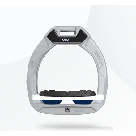 Veiligheidsbeugels voor paardrijden Hellend Grip Aluminium/Wit/Marine kind Flex-On Safe-On