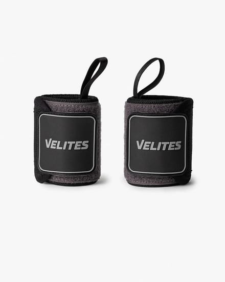 Velites Grip Nylon Wrist Wraps – Stevige Polsbescherming & Stabiliteit – Black