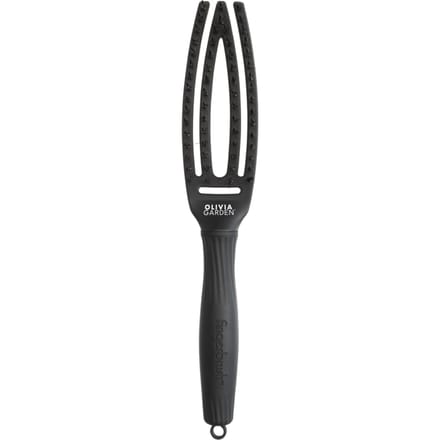 Olivia Garden Fingerbrush Care Iconic Boar&Nylon Zwart Small