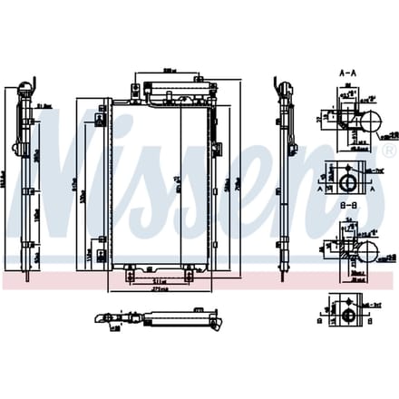 Condensator, airconditioning NISSENS 940833