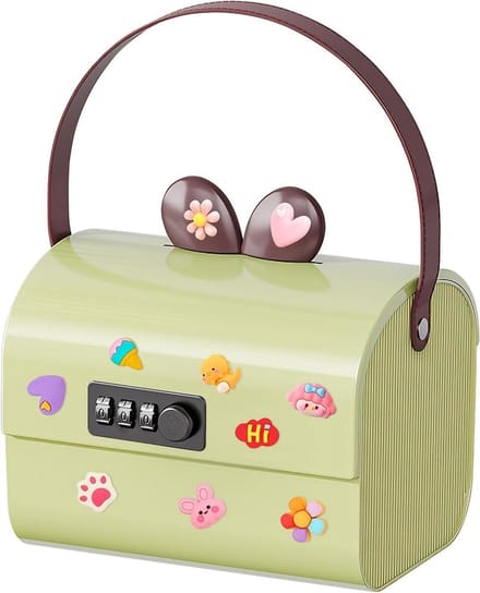 Kinderkluis met code - Afsluitbare box - Veilig opbergen - Driecijferig cijferslot - 176 x 14 x 135 cm - Groen