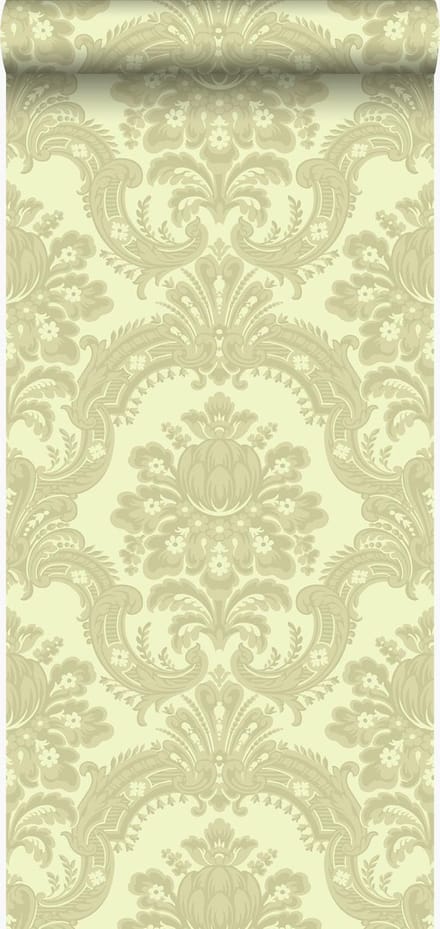 Origin Wallcoverings behang ornamenten lichtgroen - 53 cm x 10.05 m - 346525
