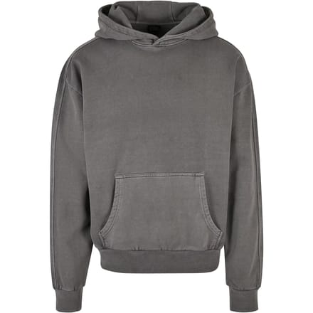 Urban Classics - Heavy Terry Garment Dye Hoodie/trui - M - Grijs
