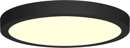 LED Downlight - 18W - Warm Wit 3000K - Mat Zwart - Opbouw - Rond - Aluminium - Ø225mm