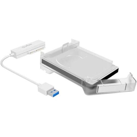 ICY BOX Adapter for 1x HDD/SSD with USB 3.0 Type-A interface and plastic enclosure