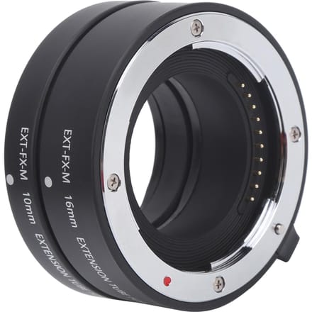 10mm 16mm Macro Autofocus CloseUp Verlengbuis Adapter voor Fuji X Mount Camera black