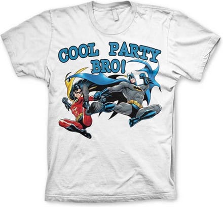 DC Comics Batman Heren Tshirt -S- Cool Party Bro! Wit