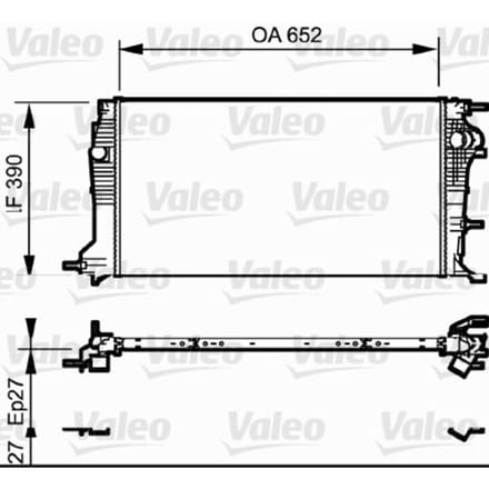 Radiator, motorkoeling VALEO 735182