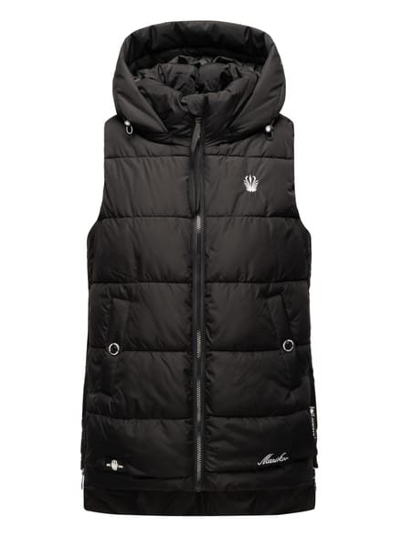 Marikoo dames gewatteerd vest – Zarinaa, licht met afneembare capuchon