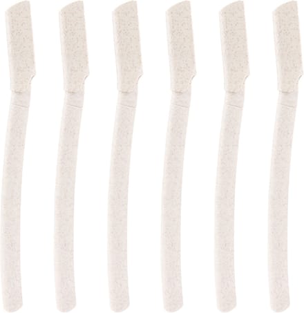 INTER-ESQUE Dermaplaning Mesjes Groot – Wenkbrauw Mesje – Gezichtsscheermes – Tarwestro – 6 Stuks