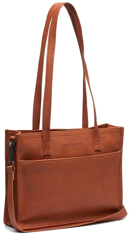 The Chesterfield Brand Waxed Pull Up Medium Schoudertas Dames - Leer - Cognac