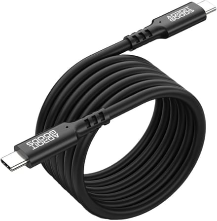 AdroitGoods USB-C naar USB-C kabel – 10Gbps / 60W fast charge – USB-C 3.1 Snellaadkabel - 2m zwart