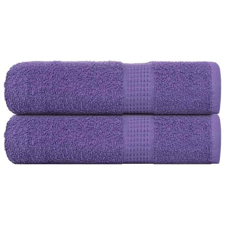 vidaXL - Badhanddoeken - FROGN - 2 - st - 100x150 - cm - 360 - g/m² - paars
