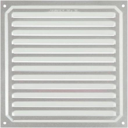 Ventilatierooster Aluminium Zilver 20x20 cm Inclusief Montage