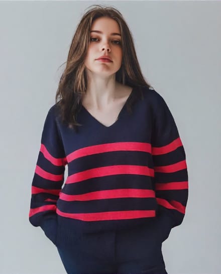 Starry Indigo - Dames Trui V-hals