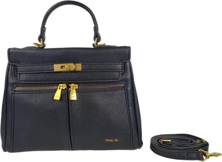 Phill W - handtas - small - zwart